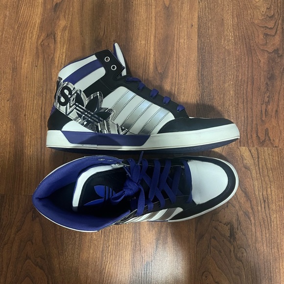 COPY - Three pairs of size 13 Adidas in mint condition old-school retro high top - Picture 6 of 16